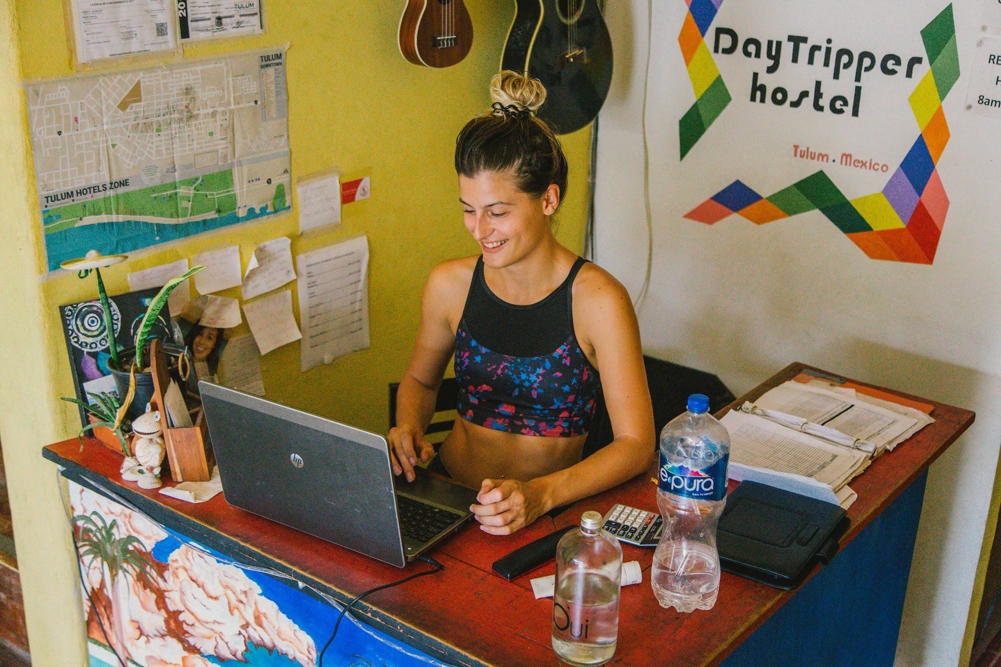 Day Tripper Hostel Tulum Bagian luar foto